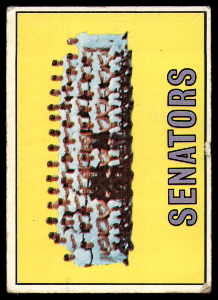1967 Topps #437 Senators Team Very Good  ID: 177311