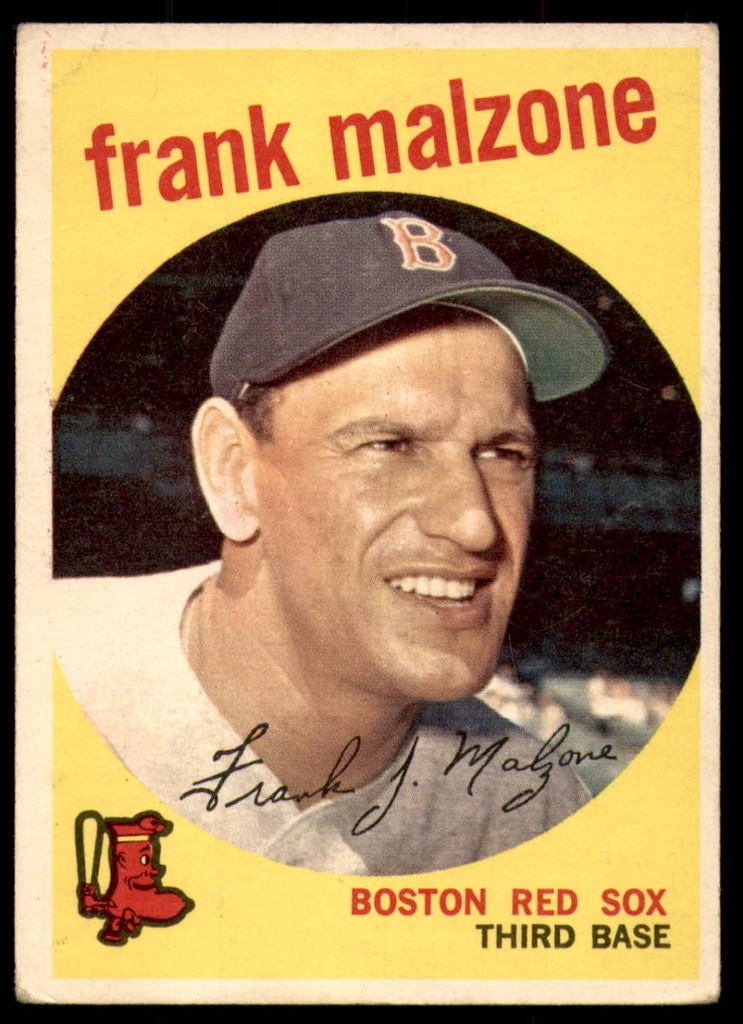 1959 Topps #220 Frank Malzone Very Good  ID: 199588