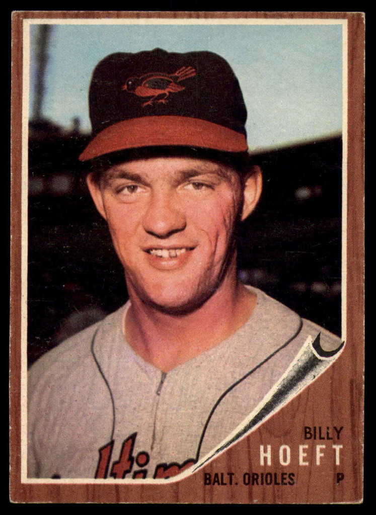 1962 Topps #134 Billy Hoeft UER Excellent  ID: 179896