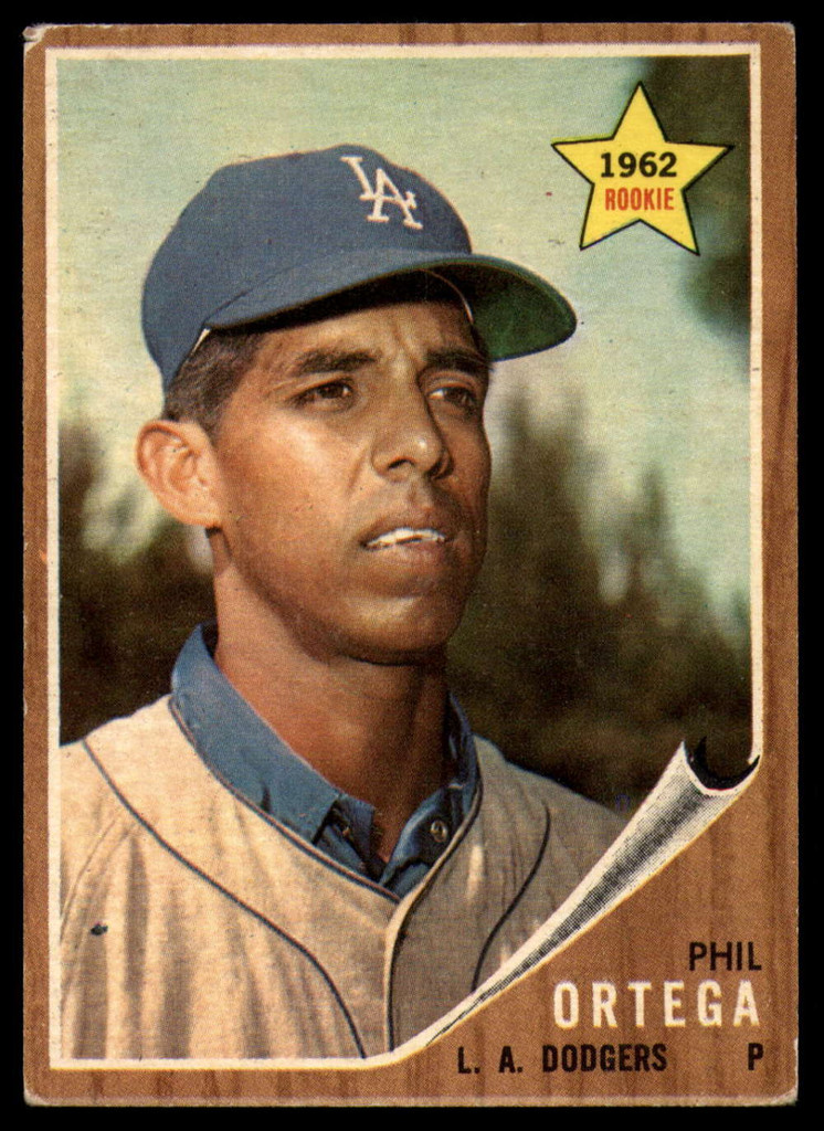 1962 Topps #69 Phil Ortega Excellent RC Rookie