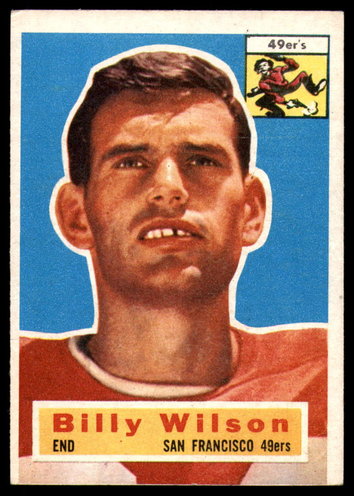 1956 Topps #62 Billy Wilson VG/EX Very Good/Excellent 