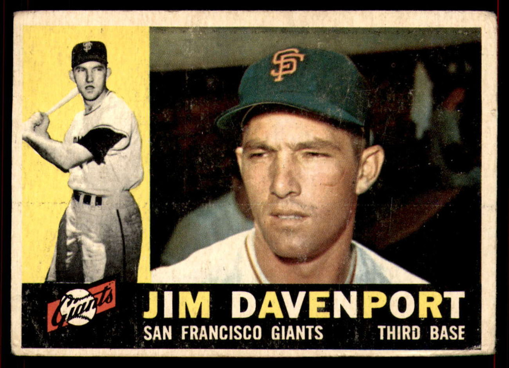 1960 Topps #154 Jim Davenport Very Good  ID: 196380