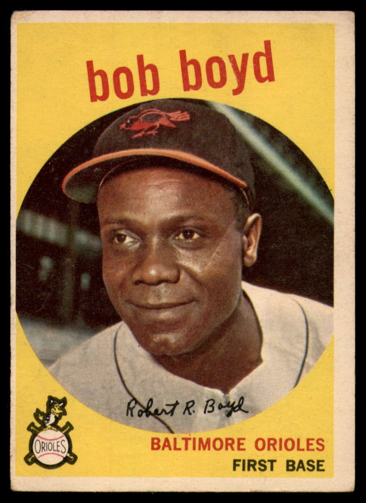 1959 Topps #82 Bob Boyd UER Very Good  ID: 161315