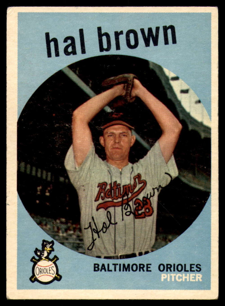 1959 Topps #487 Hal Brown EX Excellent  ID: 103719