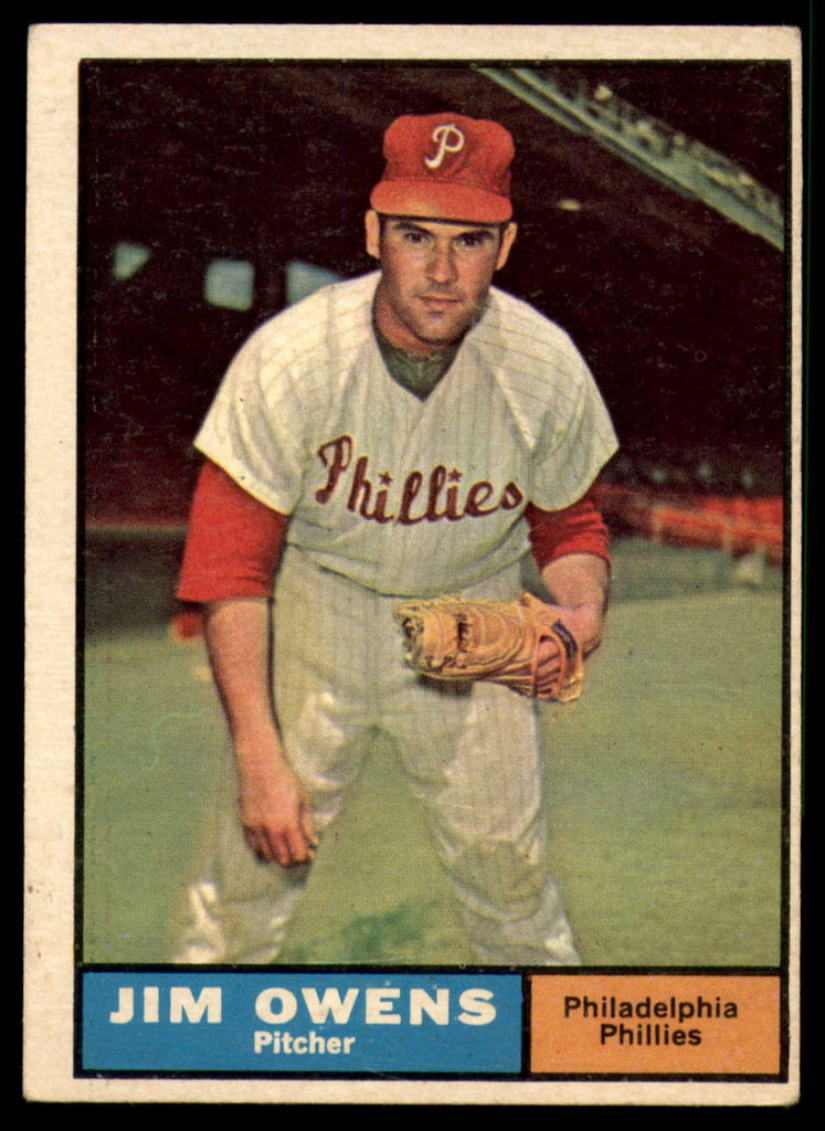 1961 Topps #341 Jim Owens Excellent+  ID: 155962