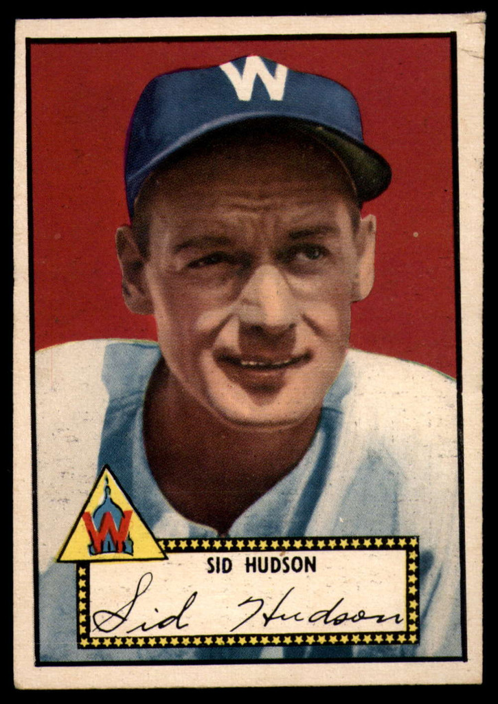 1952 Topps #60 Sid Hudson G Black Back