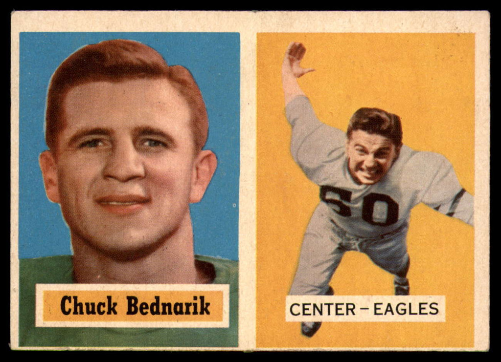 1957 Topps #49 Chuck Bednarik EX++ ID: 78645