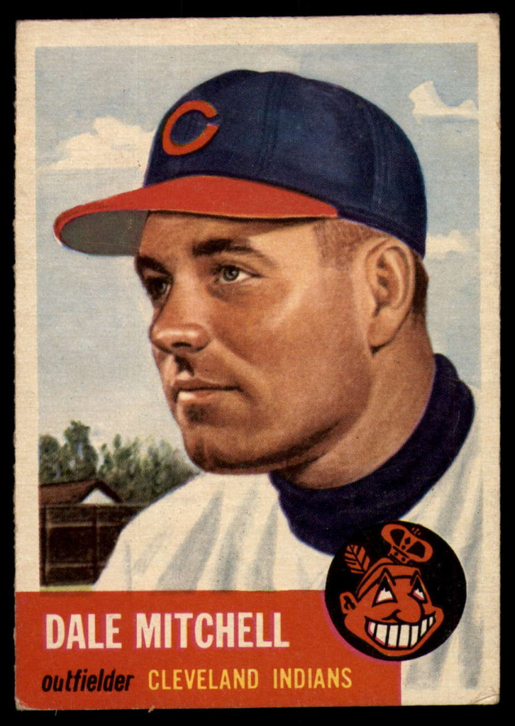 1953 Topps #26 Dale Mitchell DP EX Excellent 