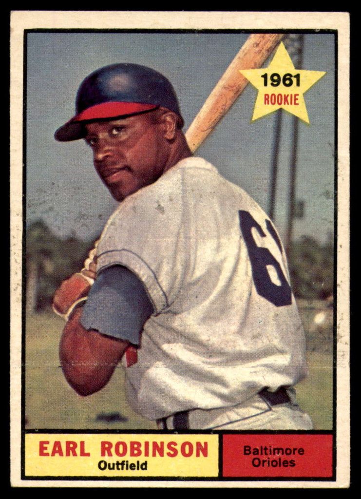 1961 Topps #343 Earl Robinson Excellent+ RC Rookie ID: 168852