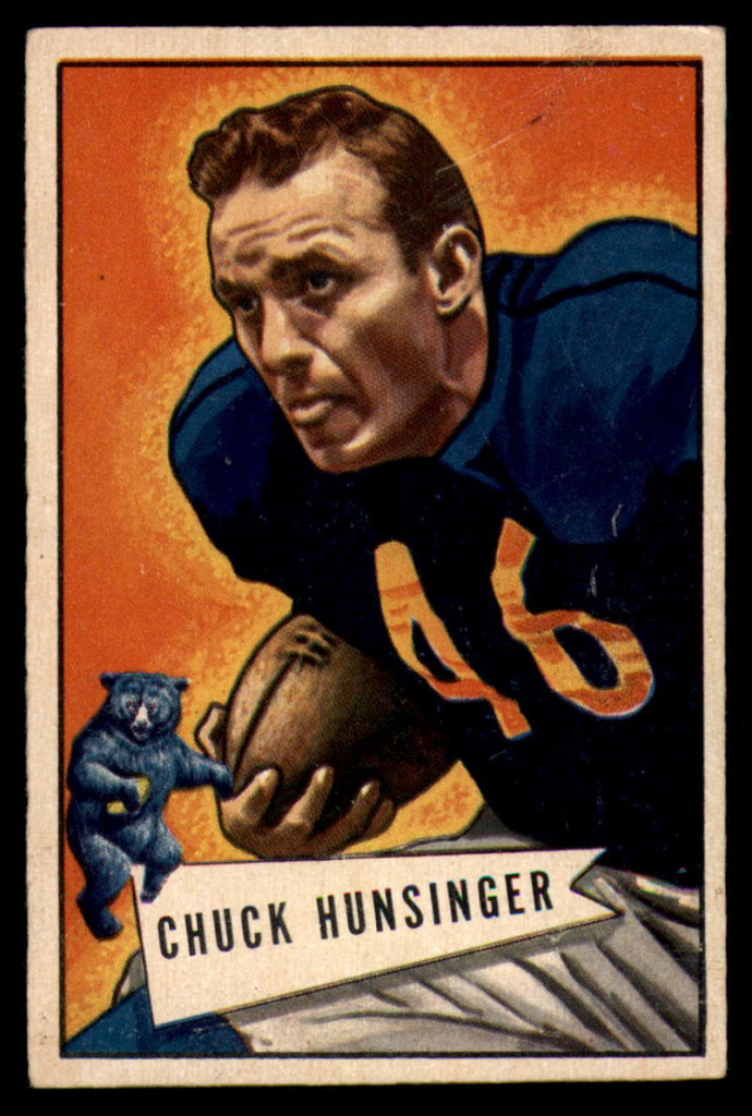 1952 Bowman Small #7 Chuck Hunsinger EX++ Excellent++ 