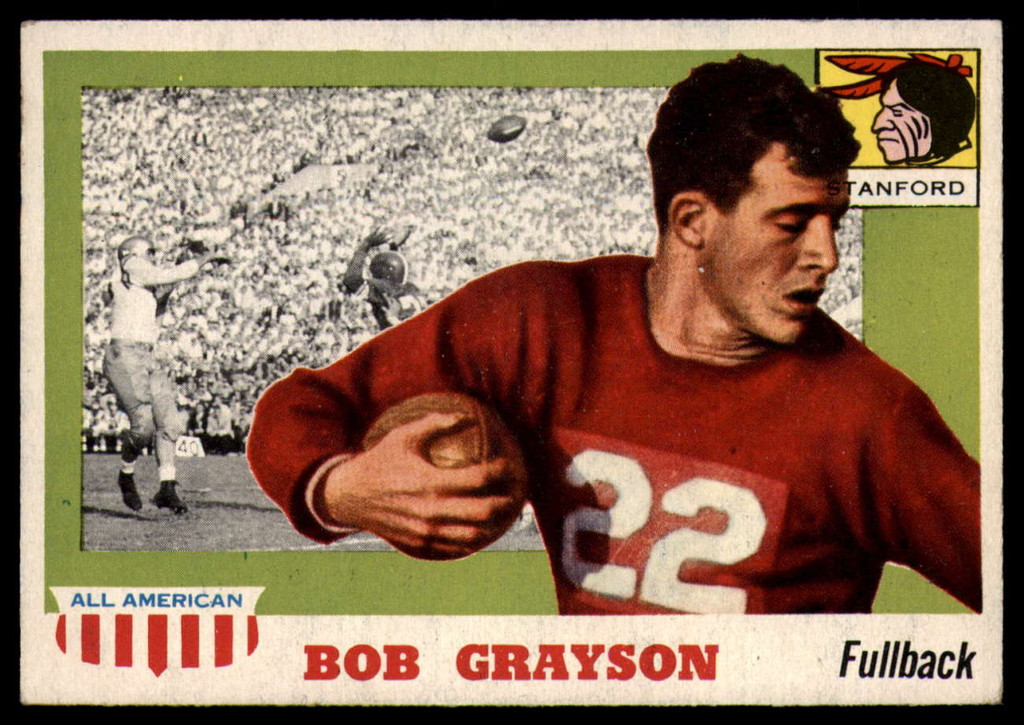 1955 Topps All American #5 Bob Grayson EX/NM  ID: 90363