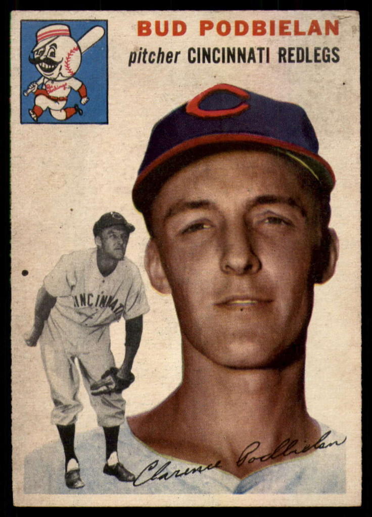 1954 Topps #69 Bud Podbielan EX ID: 55462