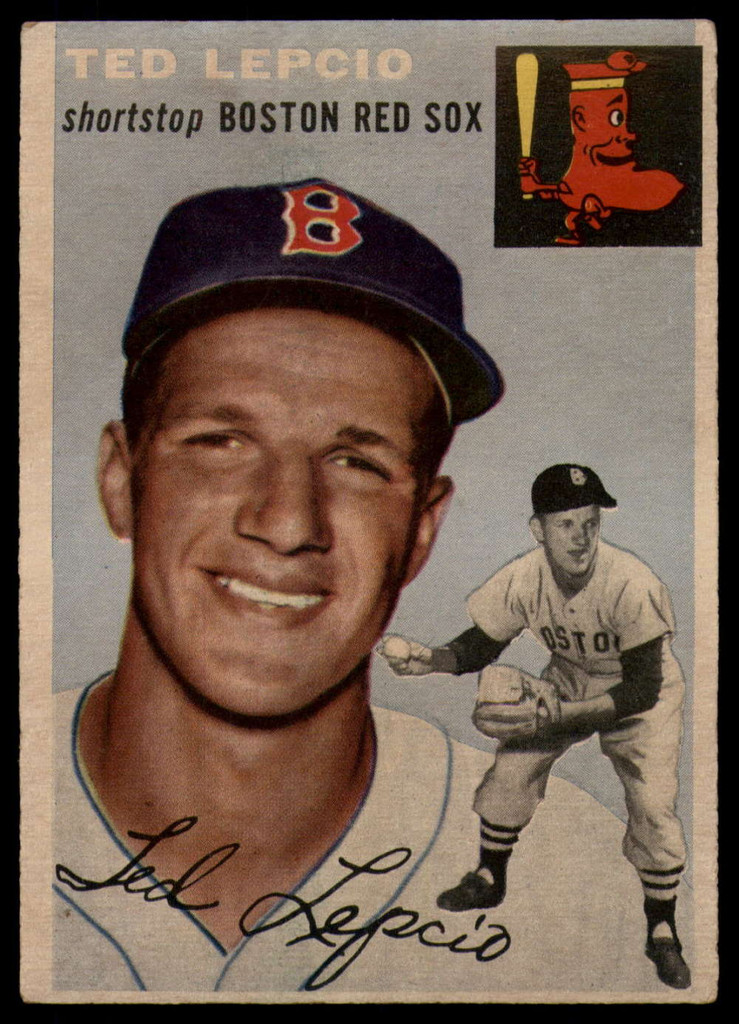 1954 Topps #66 Ted Lepcio EX Excellent 