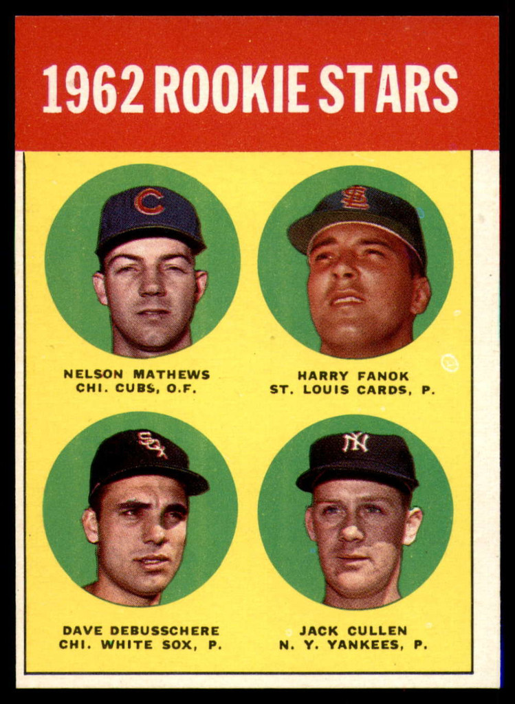 1963 Topps # 54 1962 Rookie Stars Near Mint NM 