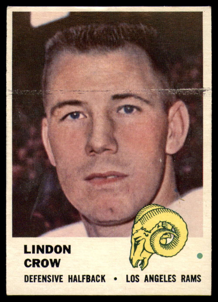 1961 Fleer #105 Lindon Crow Excellent  ID: 168155