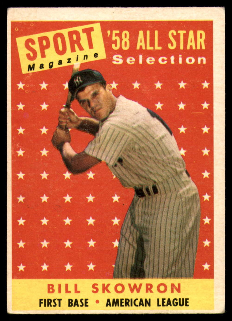 1958 Topps #477 Bill Skowron AS EX/NM ID: 65066
