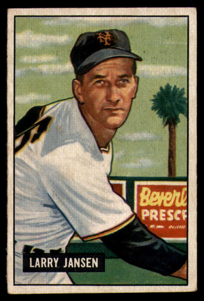 1951 Bowman #162 Larry Jansen EX 