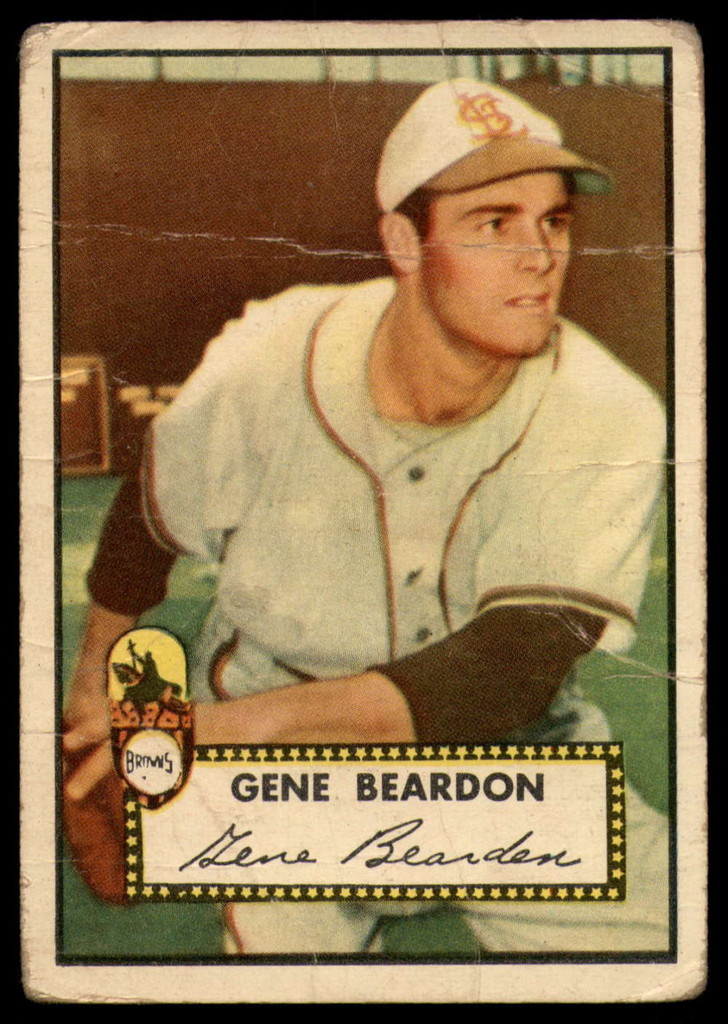1952 Topps #229 Gene Bearden UER G 