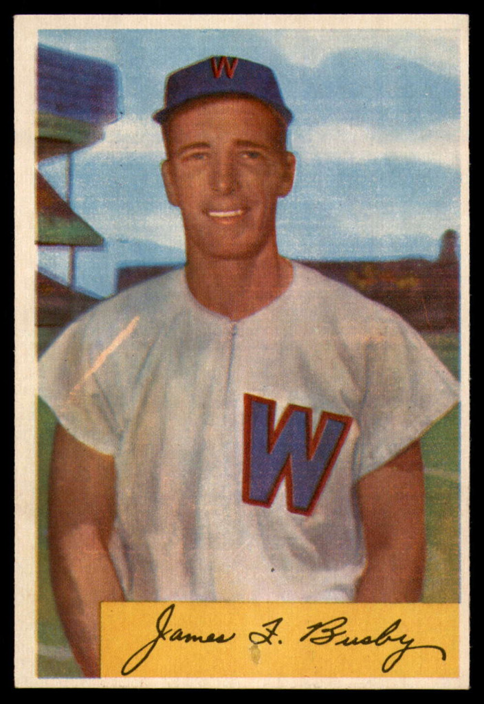 1954 Bowman #8 Jim Busby EX/NM 