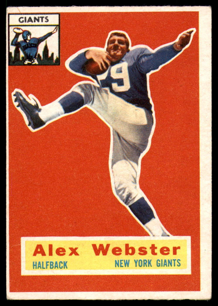 1956 Topps #5 Alex Webster EX++ RC Rookie ID: 90491