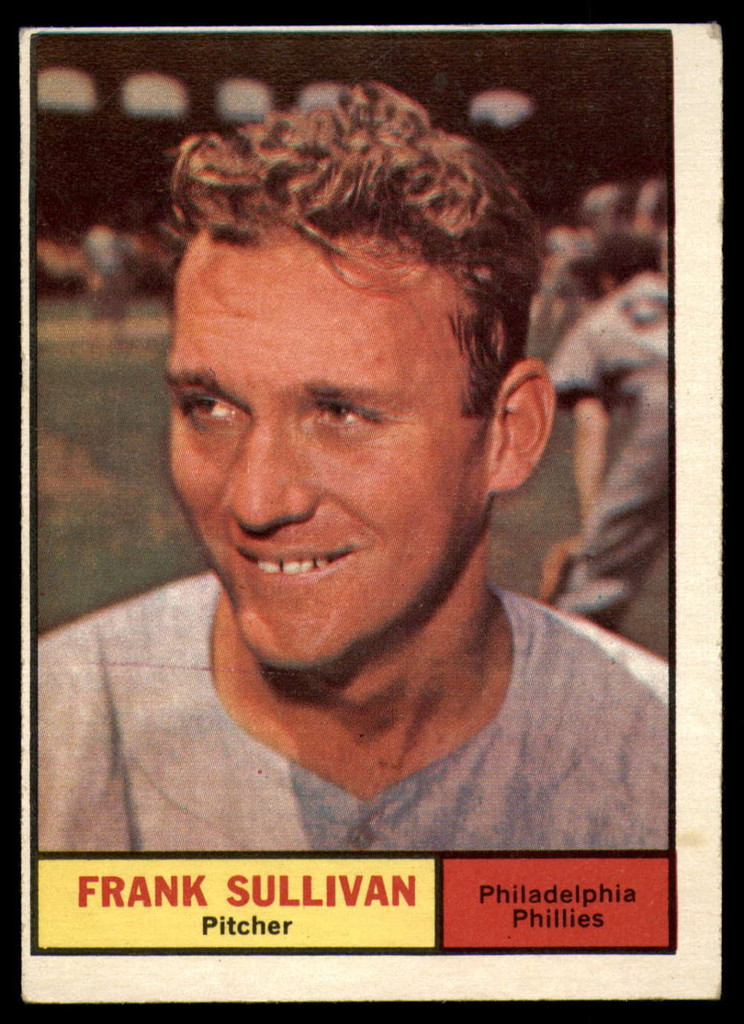 1961 Topps #281 Frank Sullivan Excellent  ID: 154903