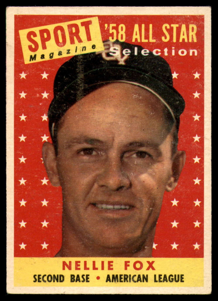 1958 Topps #479 Nellie Fox AS EX++ ID: 65083
