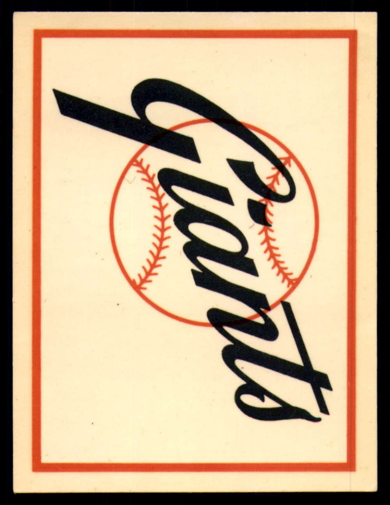 1961 Fleer Baseball Greats Team Logo Decals #16 San Francisco Giants EX/NM 