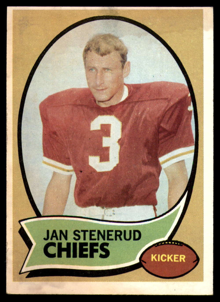 1970 Topps # 25 Jan Stenerud EX/NM RC Rookie