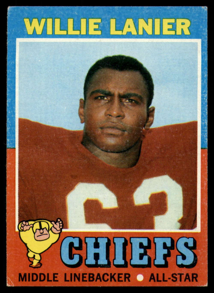 1971 Topps #114 Willie Lanier EX++ RC Rookie ID: 85912