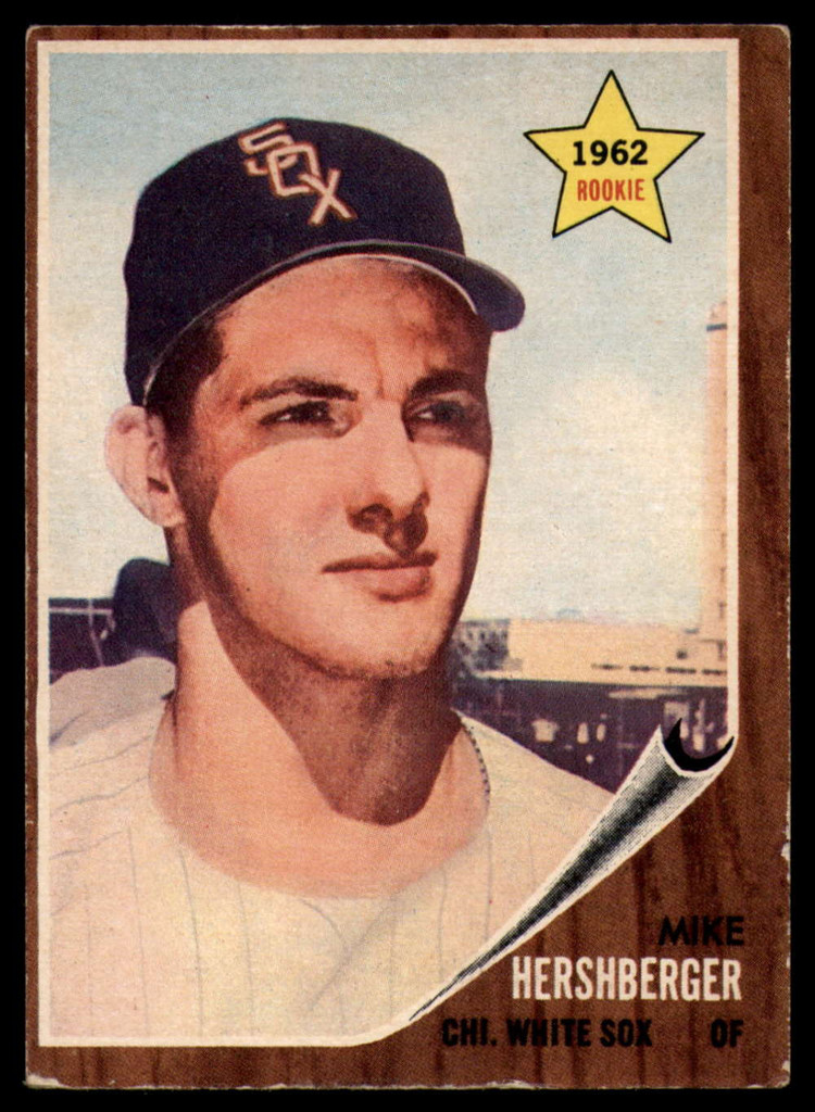 1962 Topps #341 Mike Hershberger VG Very Good RC Rookie