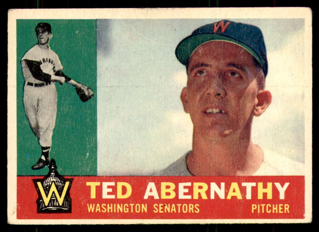1960 Topps #334 Ted Abernathy Very Good  ID: 197206