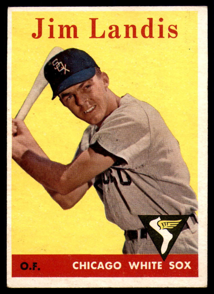 1958 Topps #108a Jim Landis EX++ ID: 62996