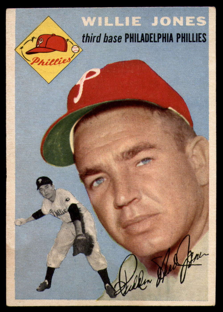 1954 Topps #41 Willie Jones EX ID: 79646