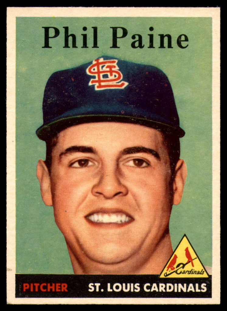 1958 Topps #442 Phil Paine NM RC Rookie