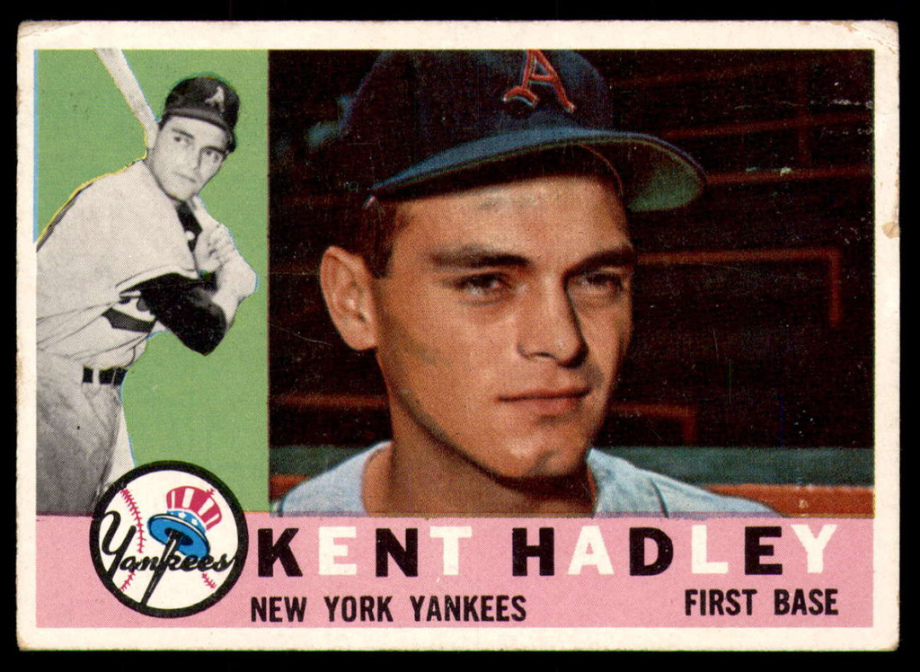 1960 Topps #102 Kent Hadley Very Good  ID: 195986