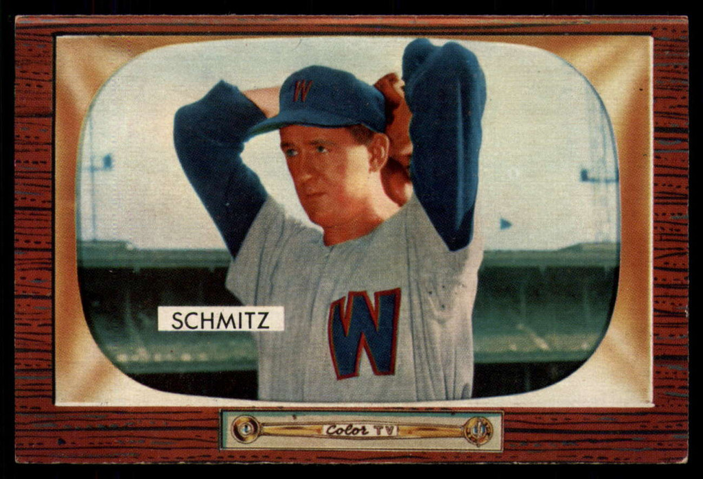 1955 Bowman #105 Johnny Schmitz EX++ ID: 57420