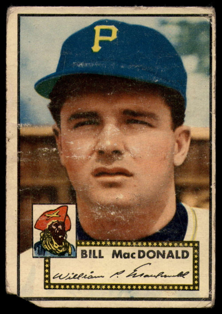 1952 Topps #138 Bill MacDonald P 