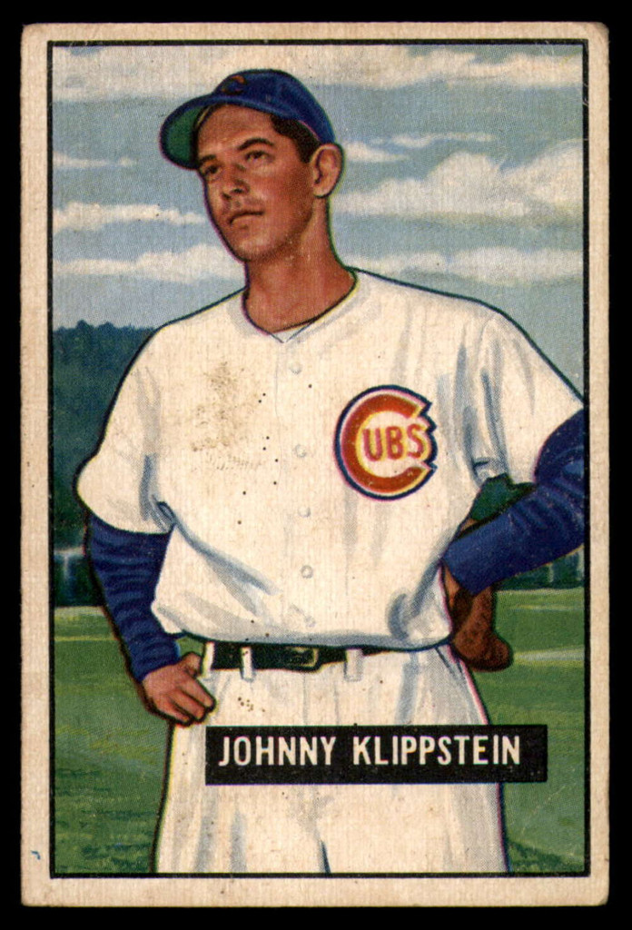 1951 Bowman #248 Johnny Klippstein VG RC Rookie