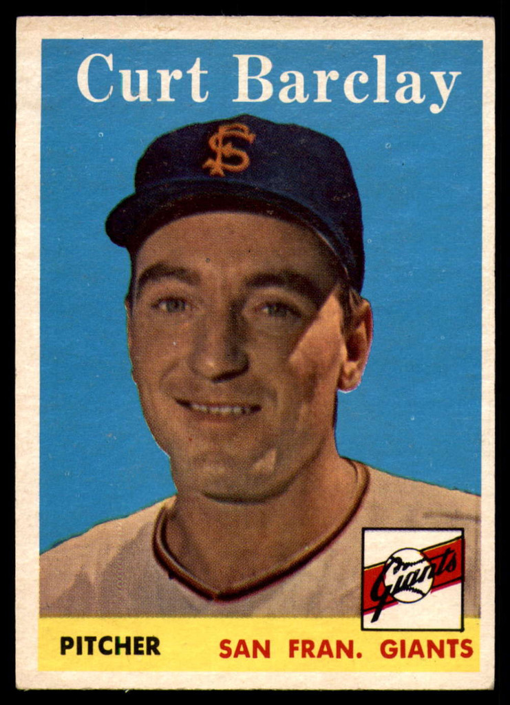 1958 Topps #21 Curt Barclay EX++