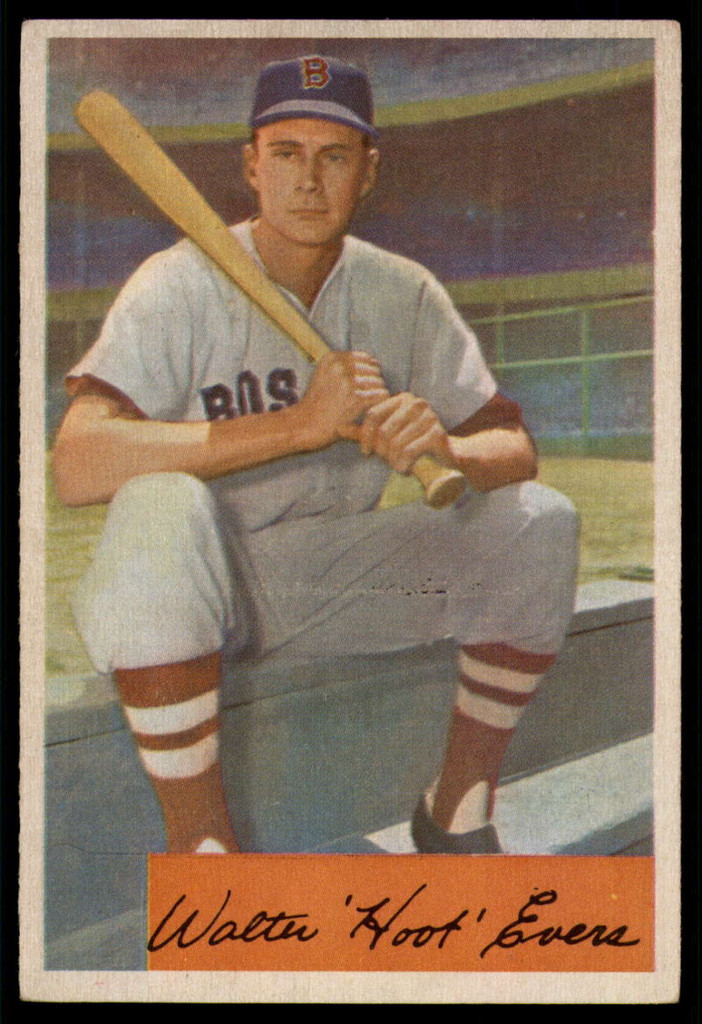 1954 Bowman #18 Hoot Evers EX++ ID: 55969