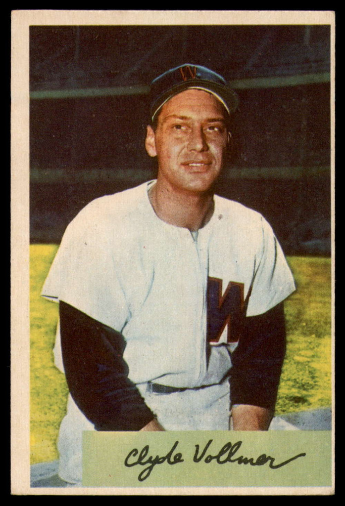 1954 Bowman #136 Clyde Vollmer EX++ ID: 80044