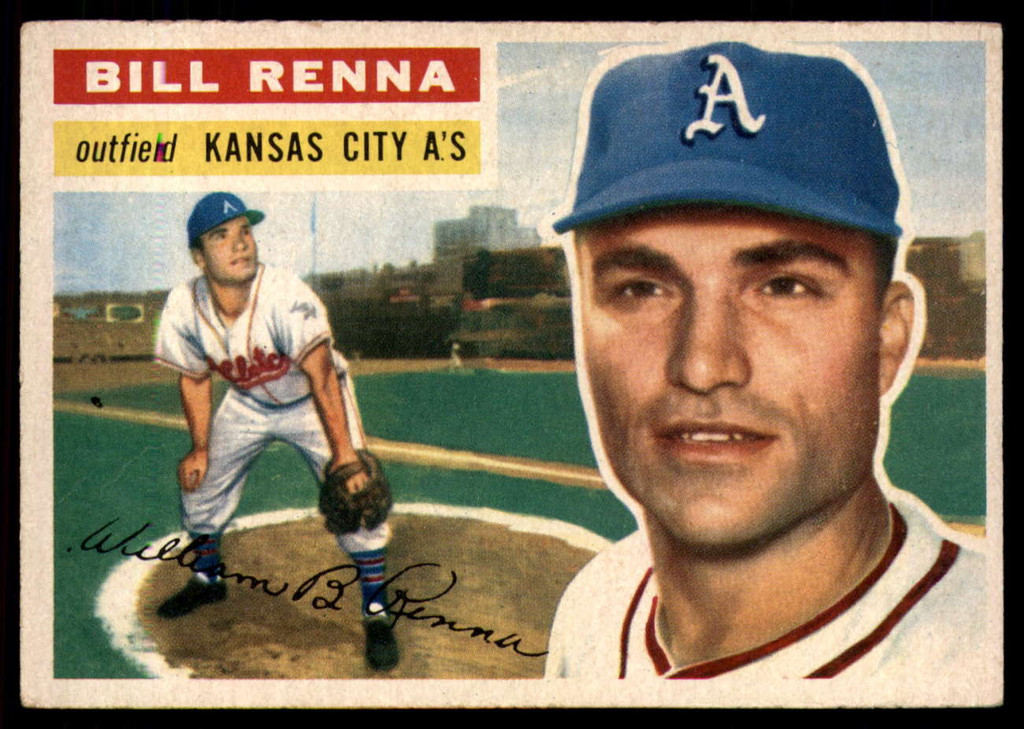 1956 Topps #82 Bill Renna DP EX/NM ID: 58568