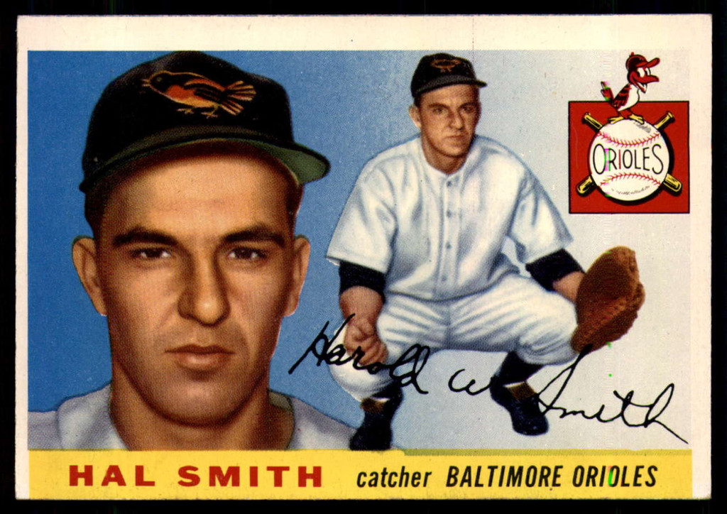 1955 Topps #8 Hal Smith UER EX++ RC Rookie