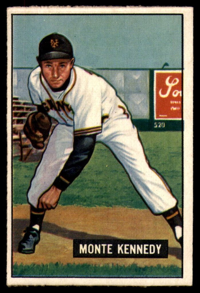 1951 Bowman #163 Monte Kennedy VG/EX