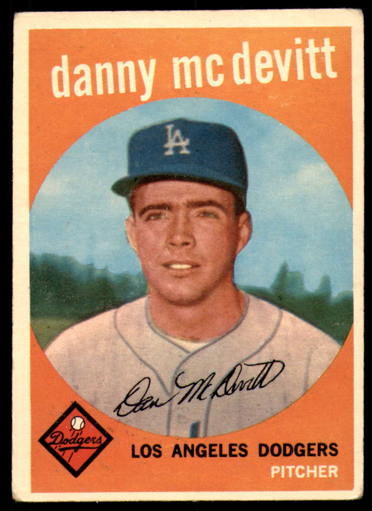 1959 Topps #364 Danny McDevitt Very Good  ID: 199664