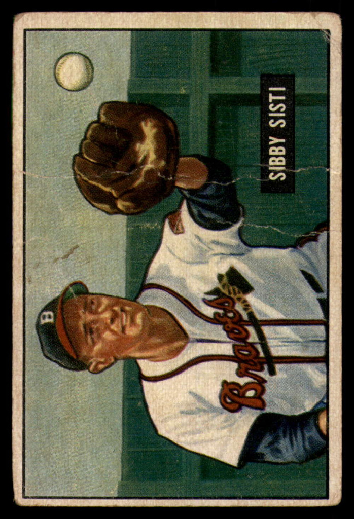 1951 Bowman #170 Sibby Sisti VG ID: 74539