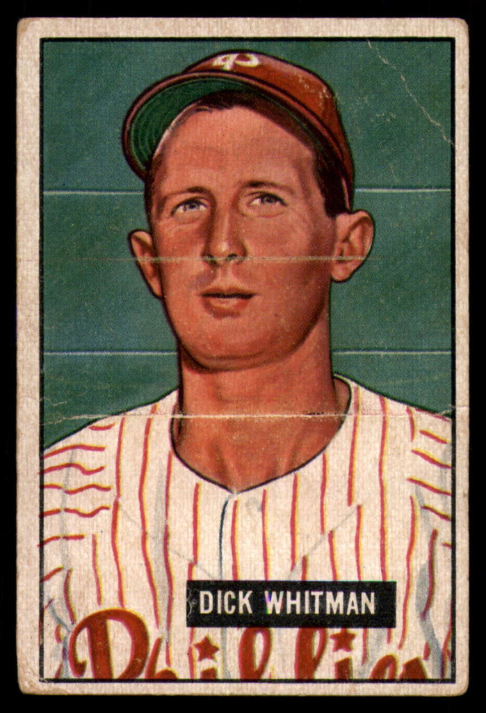 1951 Bowman #221 Dick Whitman VG RC Rookie