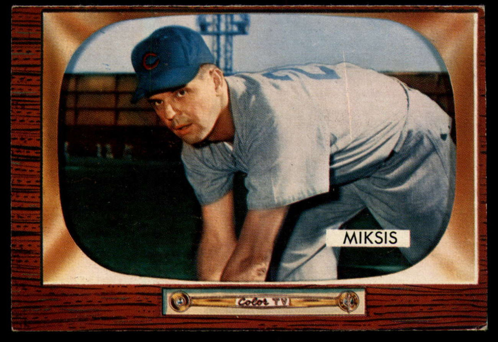 1955 Bowman #181 Eddie Miksis EX++ Excellent++ 