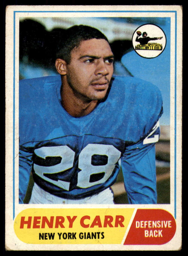 1968 Topps # 57 Henry Carr Excellent+ 