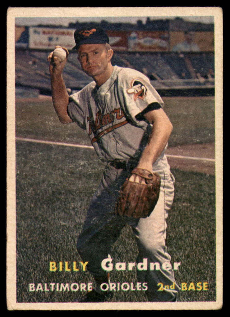 1957 Topps #17 Billy Gardner EX++ Excellent++  ID: 94287